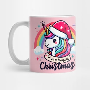 Cute Unicorn Christmas T-shirt Mug